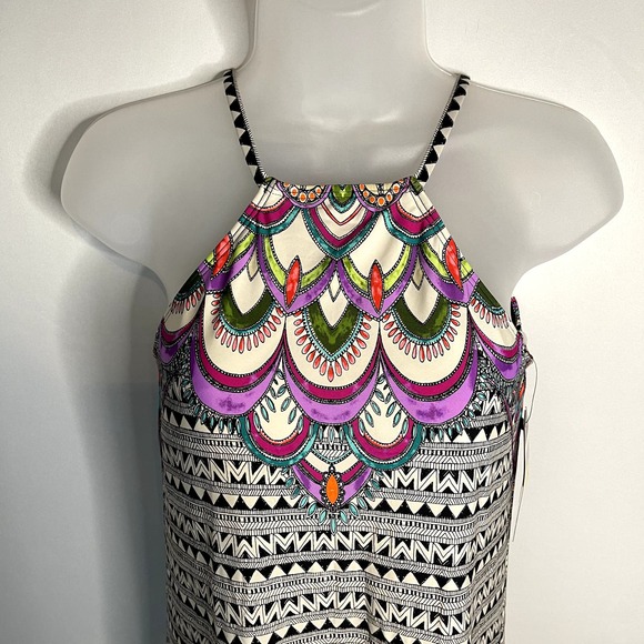 NWT Laundry by Shelli Segal Womens High Neck Dress Swim Cover Up Size Medium - Picture 5 of 10